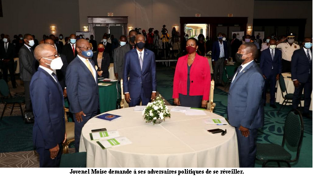 Jovenel Moise demande à ses adversaires politiques de se réveiller